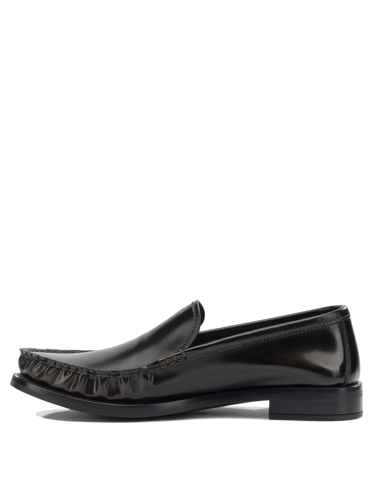 Prada Brushed leather loafers - Black