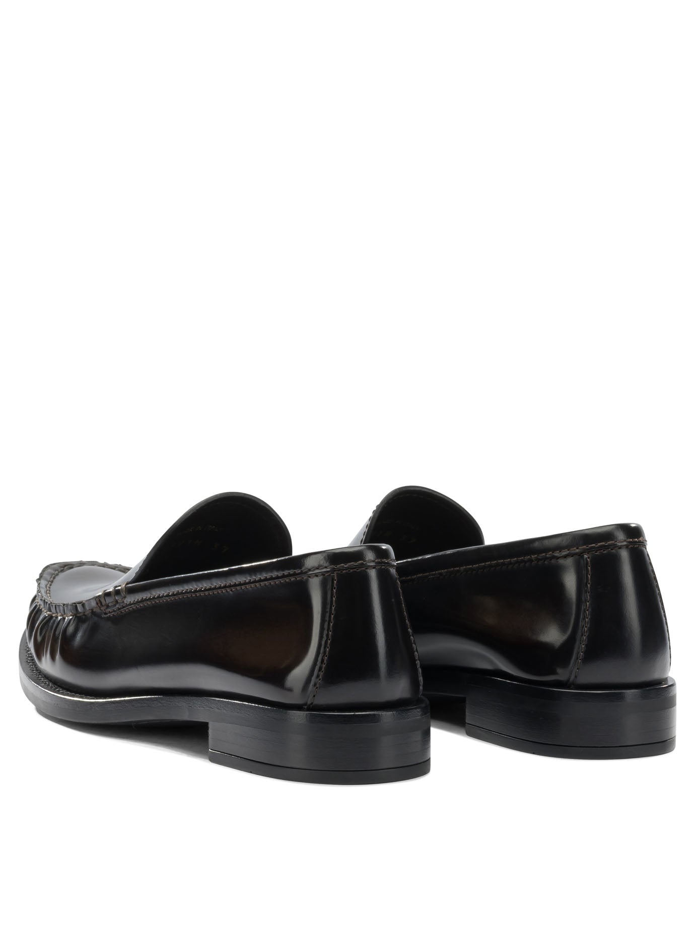 Prada Brushed leather loafers - Black