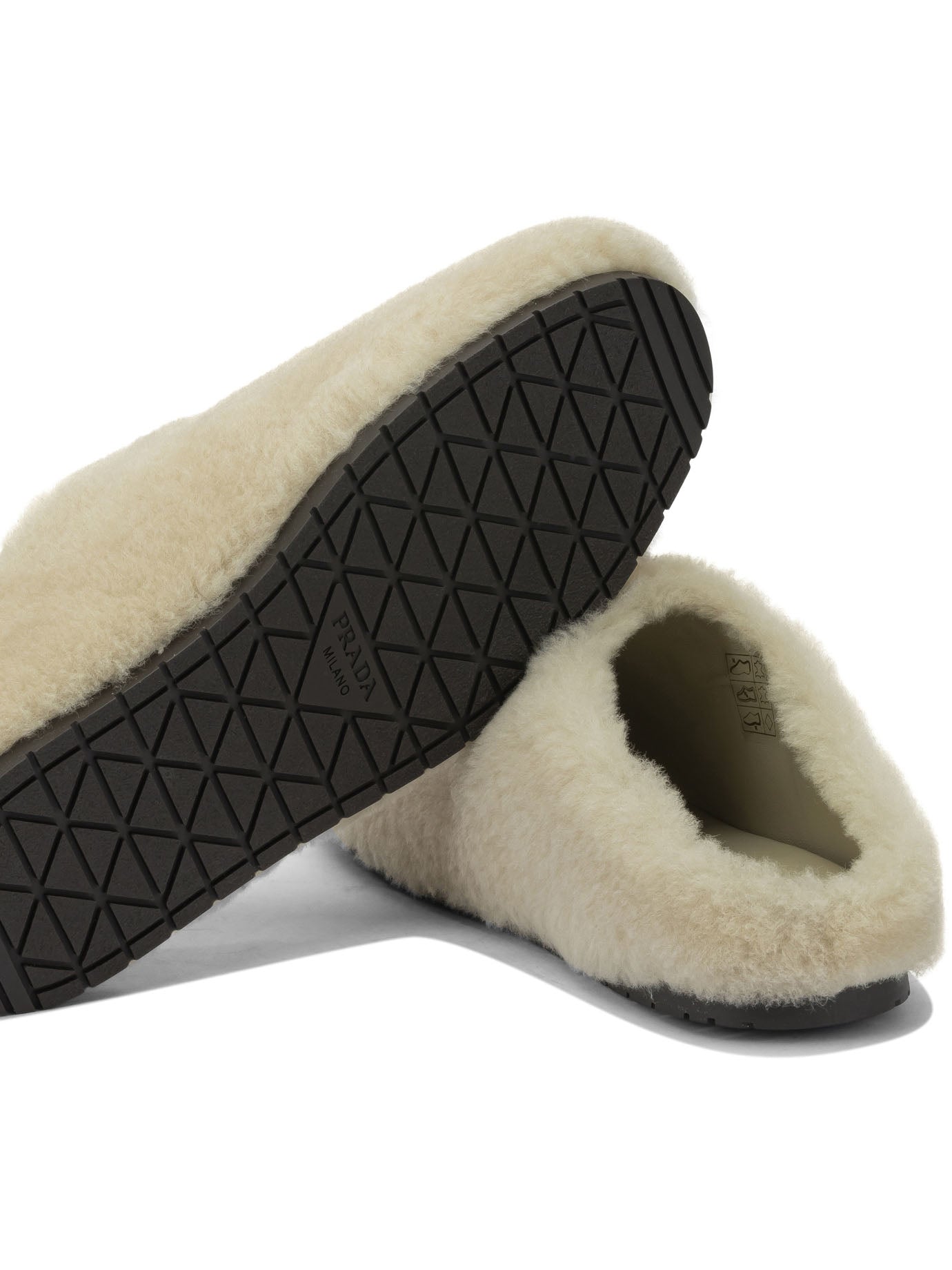 Prada Sheepskin sabots - Beige