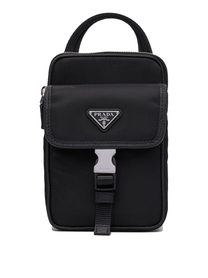 Prada Re-Nylon cell phone case - Black