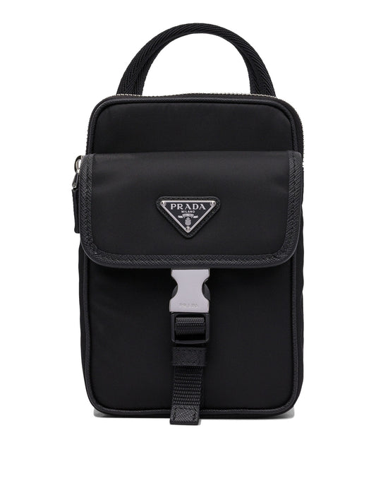 Prada Re-Nylon cell phone case - Black