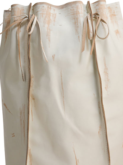 Prada Leather skirt - White