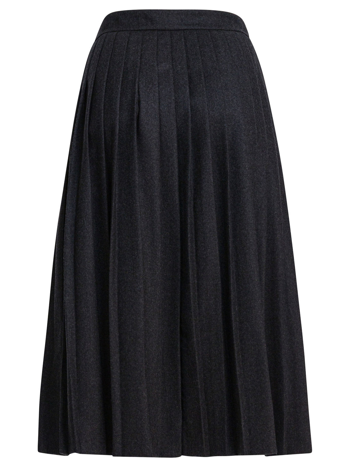 Prada Pleated wool flannel skirt - Grey