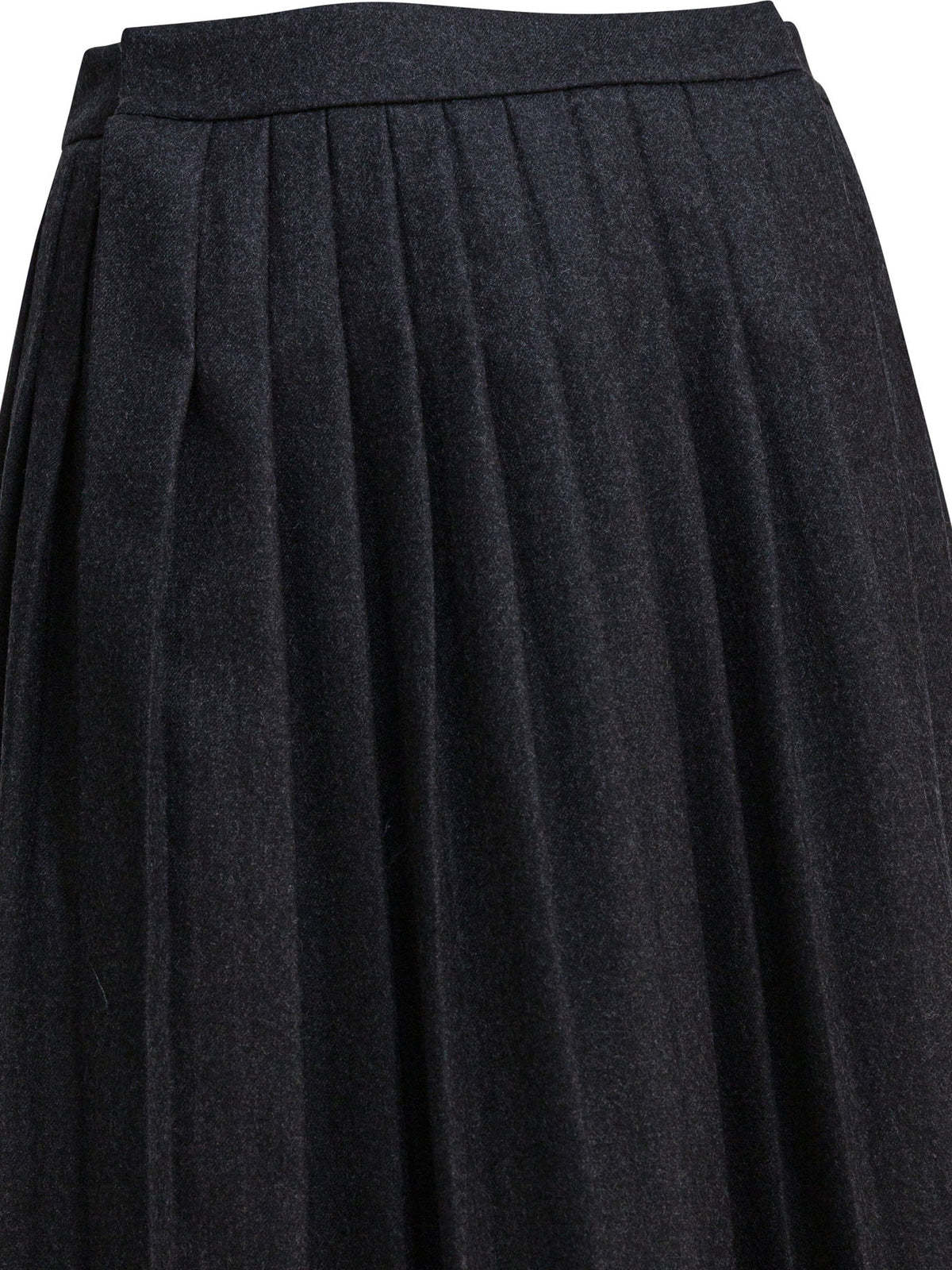 Prada Pleated wool flannel skirt - Grey