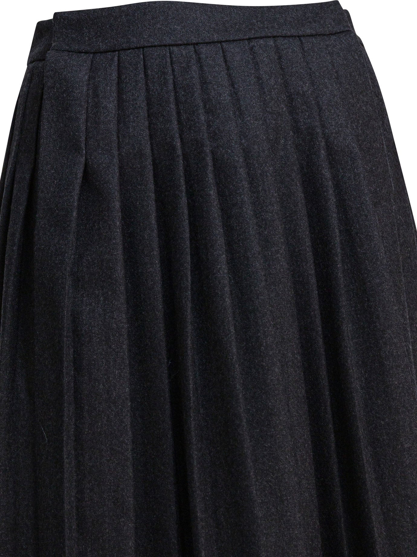 Prada Pleated wool flannel skirt - Grey