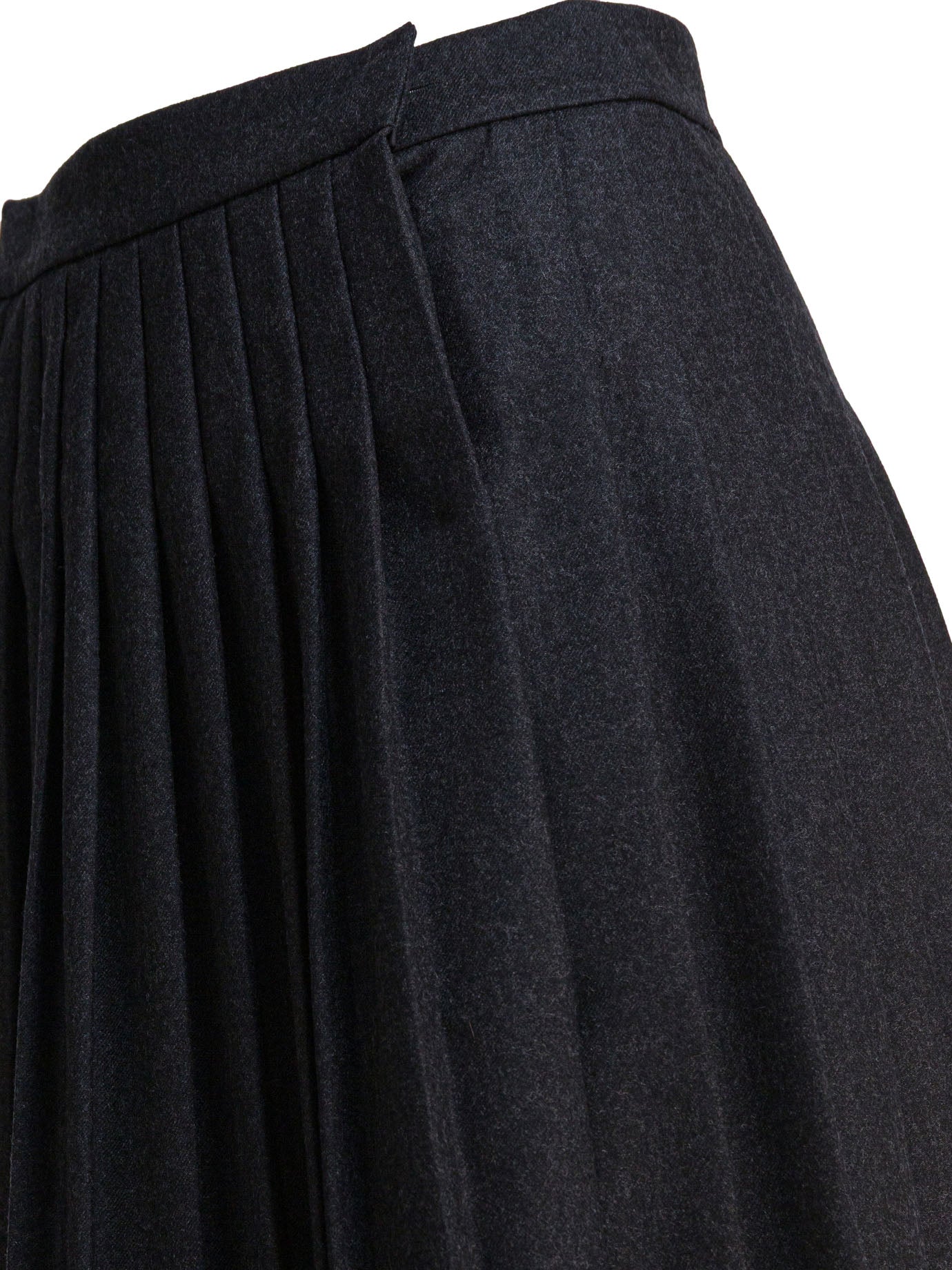Prada Pleated wool flannel skirt - Grey