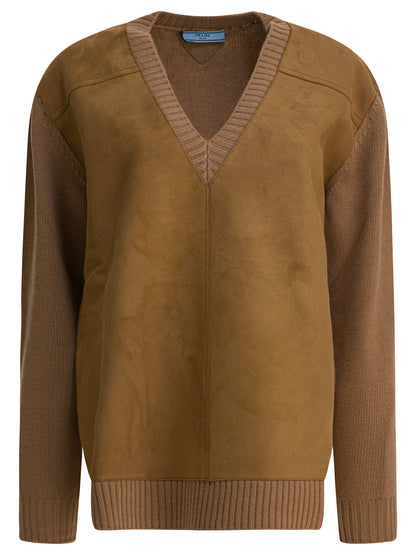 Prada Cashmere blend cardigan - Beige