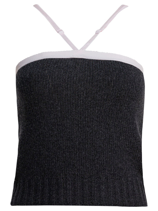 Prada Wool and cashmere top - Grey