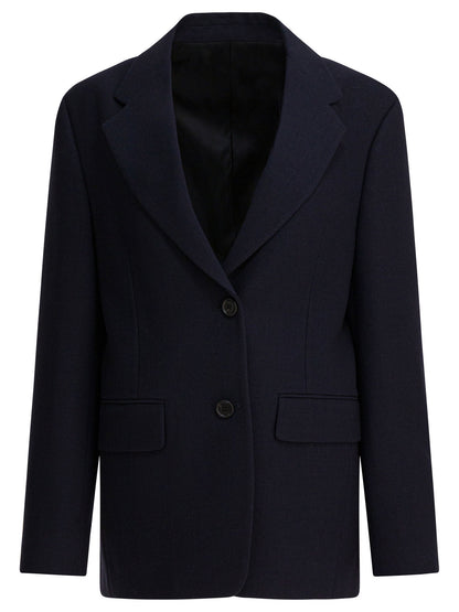 Prada Single-breasted wool jacket - Blue
