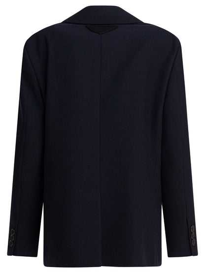 Prada Single-breasted wool jacket - Blue