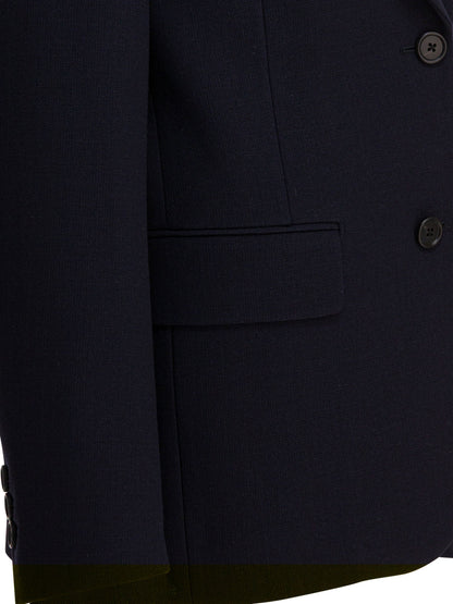 Prada Single-breasted wool jacket - Blue
