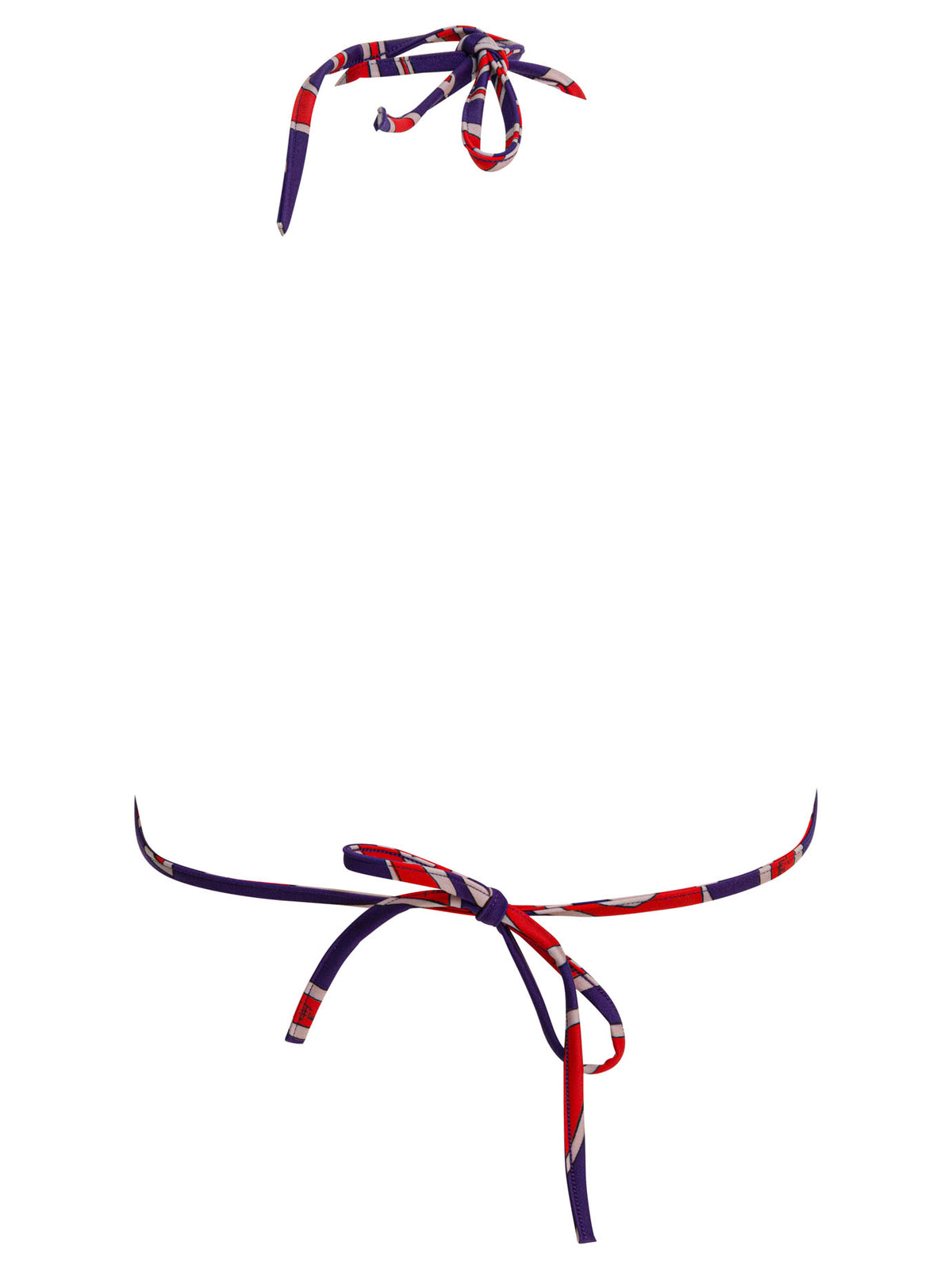 Pucci Labirinto print triangle bikini top - Purple