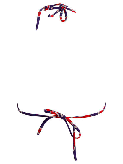 Pucci Labirinto print triangle bikini top - Purple