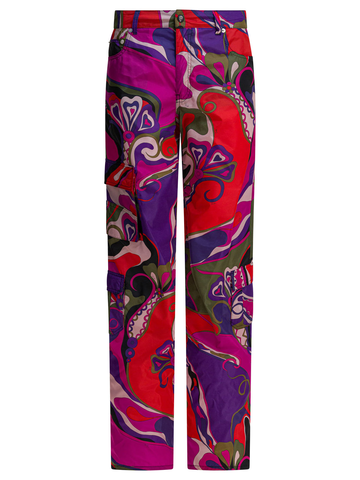 Pucci Cargo pants with Orchidee print - Purple