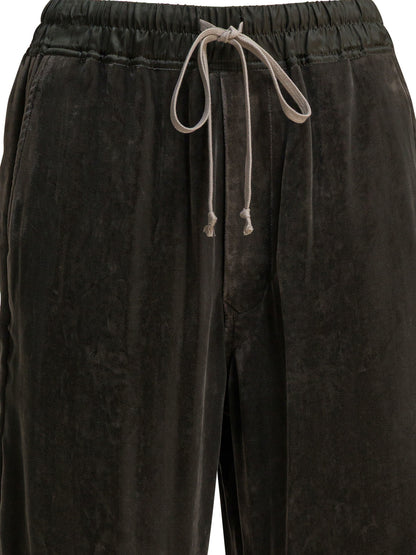 Rick Owens Velvet wide-leg pants - Green