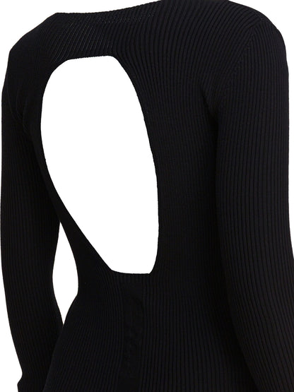 Rick Owens Sheath dress with long sleeves - Black
