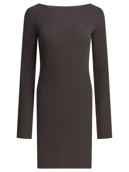 Rick Owens Sheath dress with long sleeves - Grey