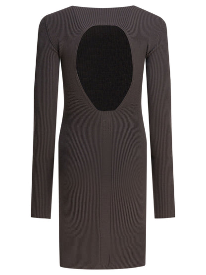 Rick Owens Sheath dress with long sleeves - Grey