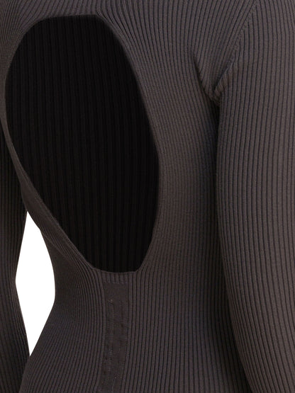 Rick Owens Sheath dress with long sleeves - Grey