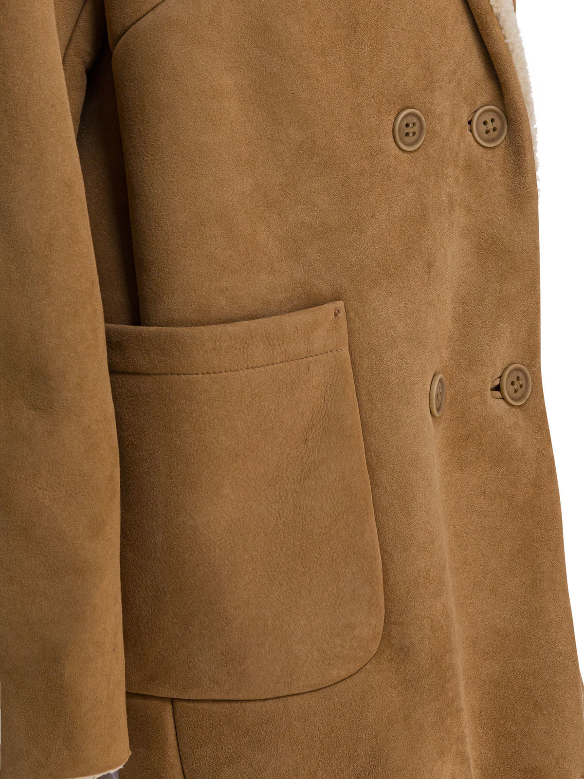 Salvatore Santoro Balzer shearling suede leather jacket - Beige