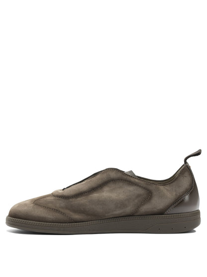 Santoni Sneaker with elastic laces - Beige