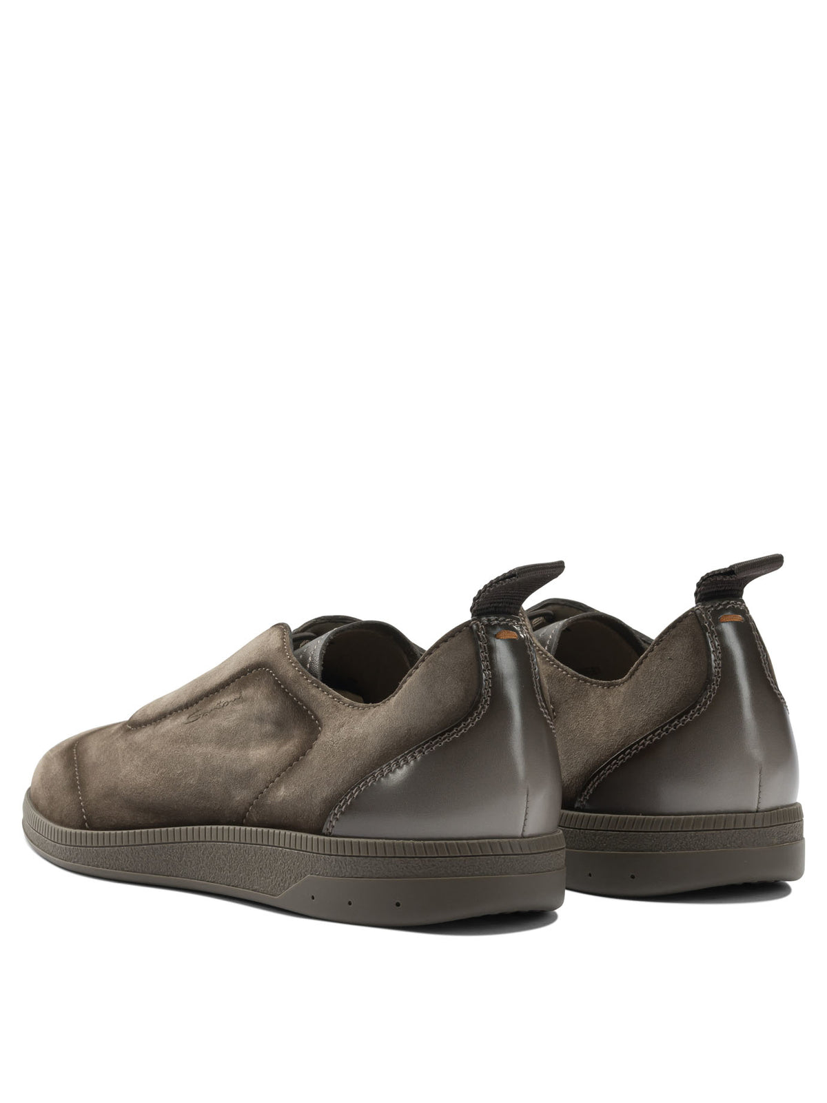 Santoni Sneaker with elastic laces - Beige