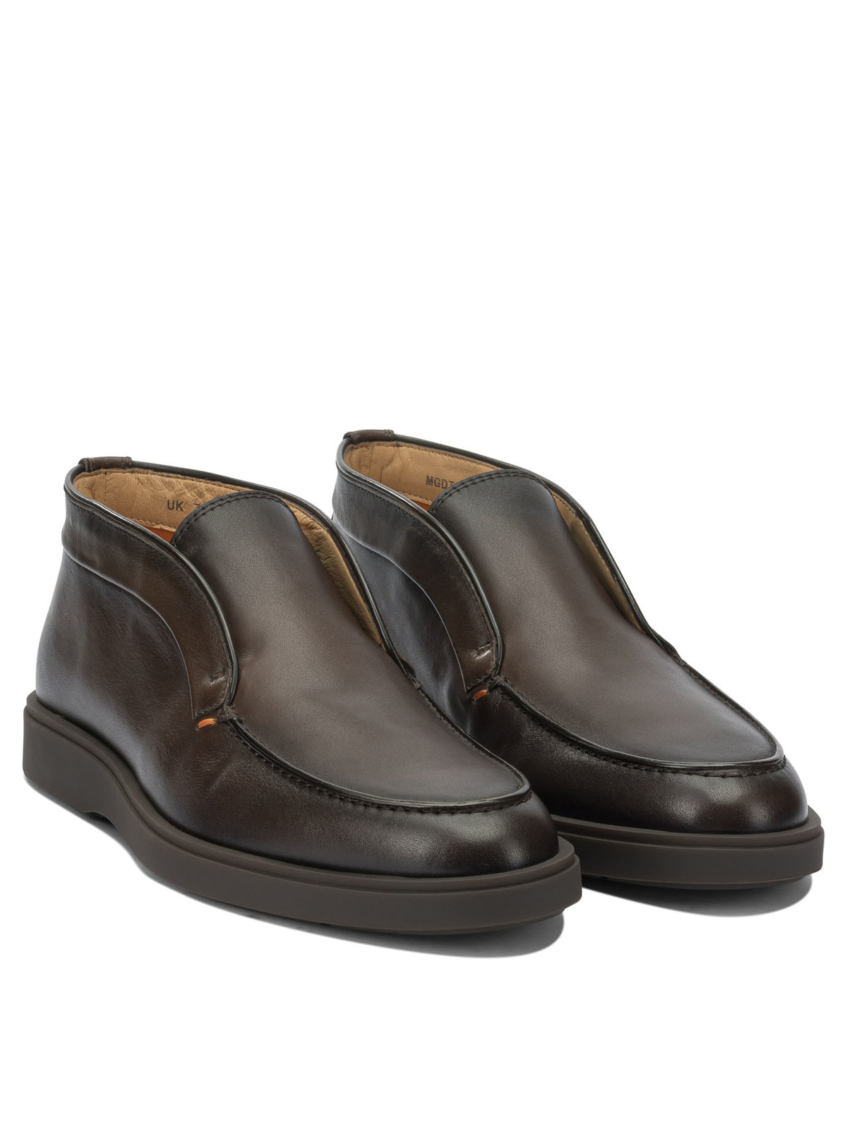 Santoni "Dragon" Loafers - Brown