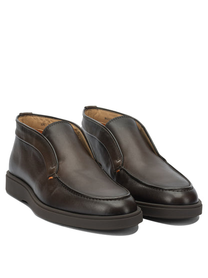 Santoni "Dragon" Loafers - Brown
