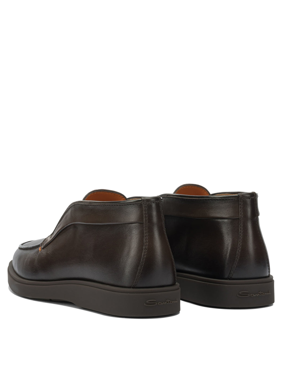 Santoni "Dragon" Loafers - Brown