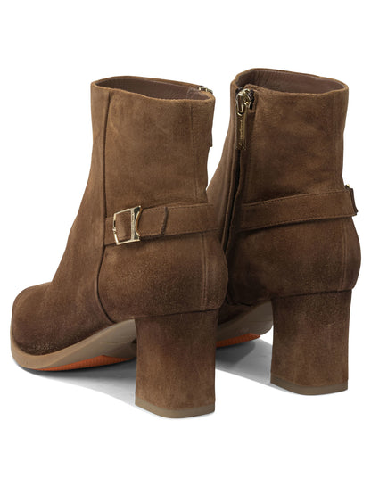 Santoni Suede ankle boots 65mm - Brown