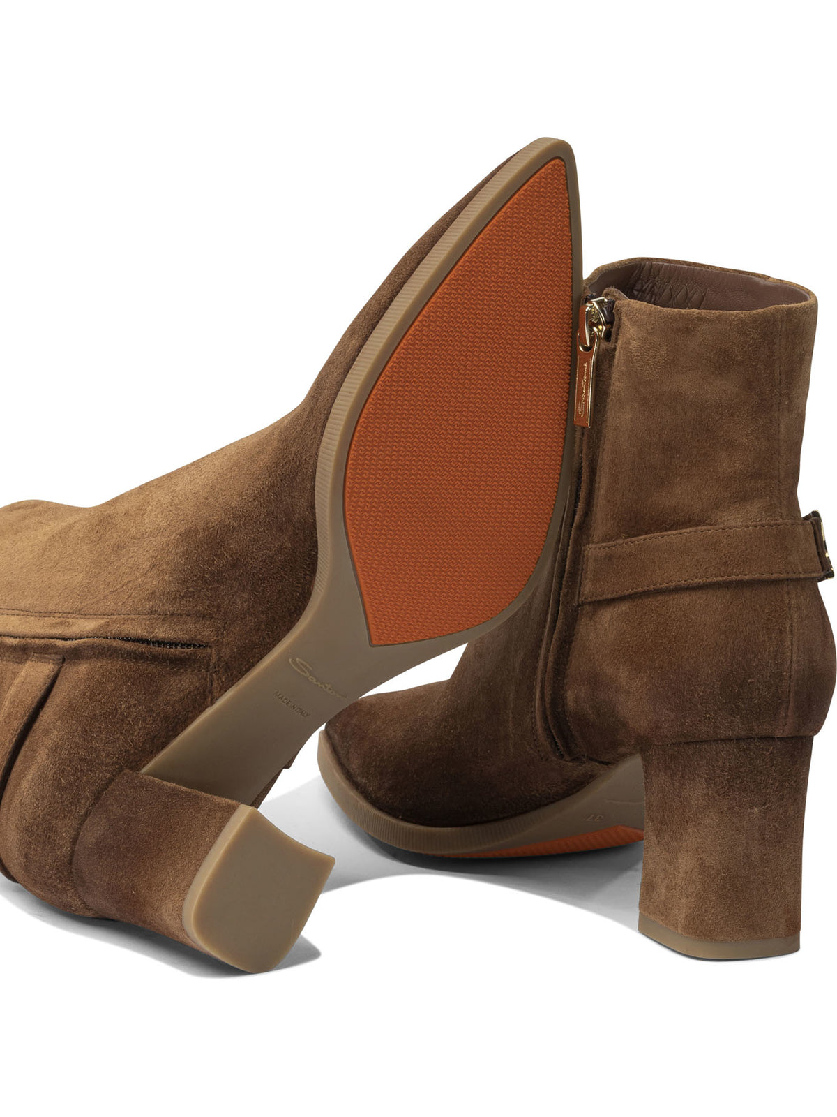 Santoni Suede ankle boots 65mm - Brown