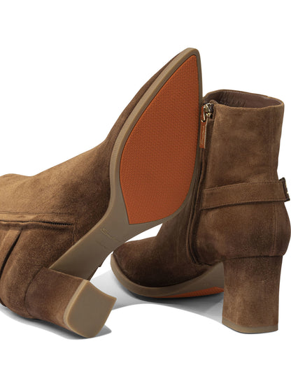 Santoni Suede ankle boots 65mm - Brown