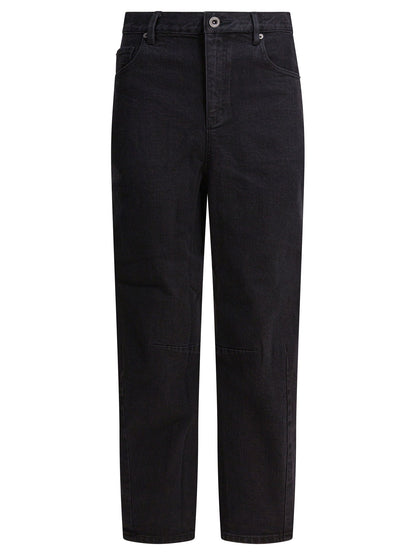Self-Portrait Wide leg jeans - Black