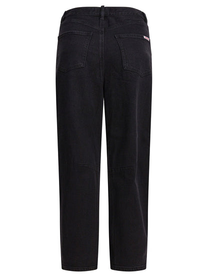 Self-Portrait Wide leg jeans - Black