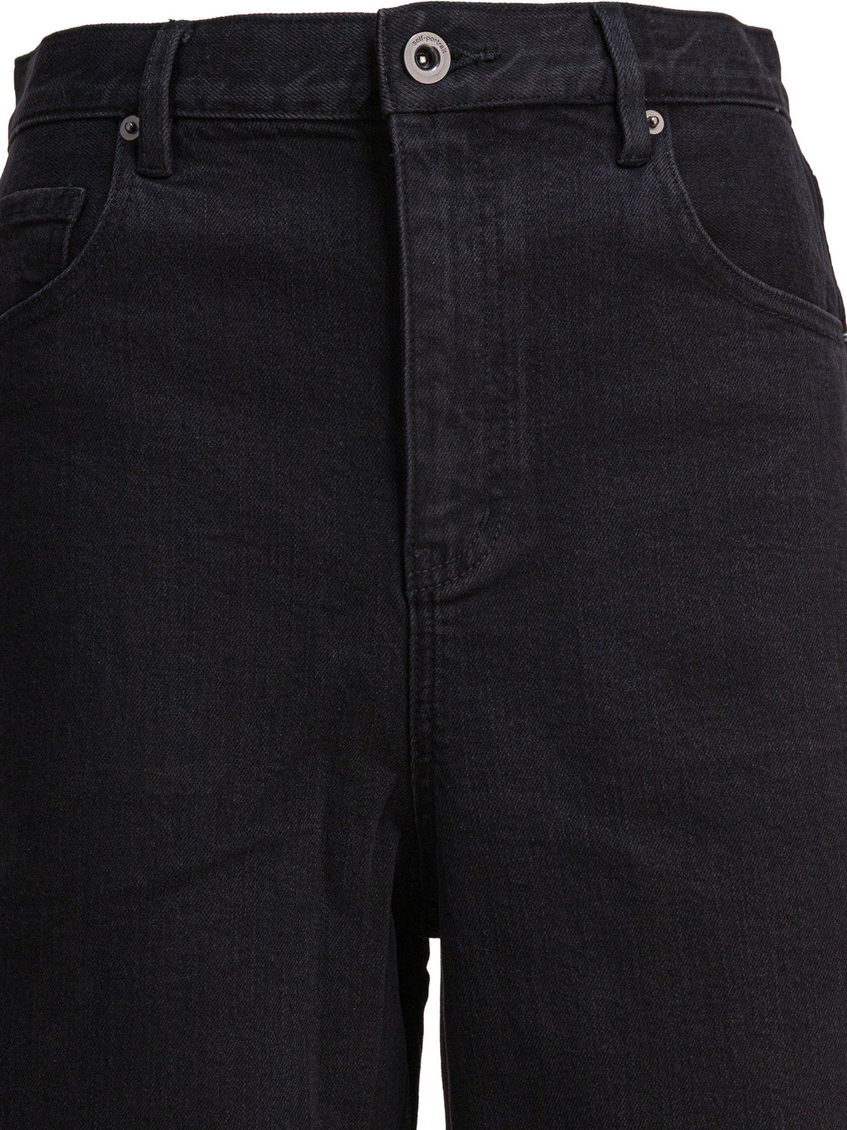 Self-Portrait Wide leg jeans - Black