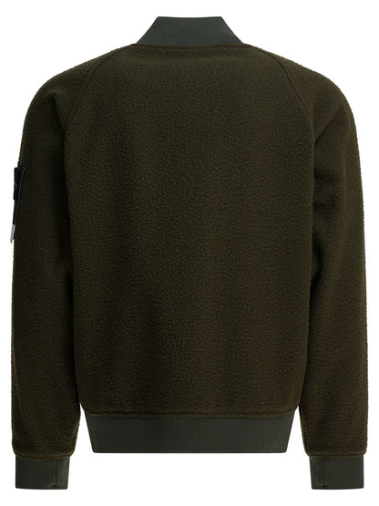 Stone Island Waterproof wool and nylon bomber jacket - Green