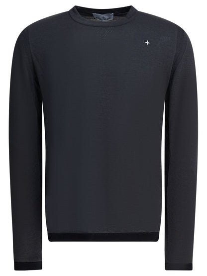 Stone Island Wool-blend crew-neck sweater - Grey