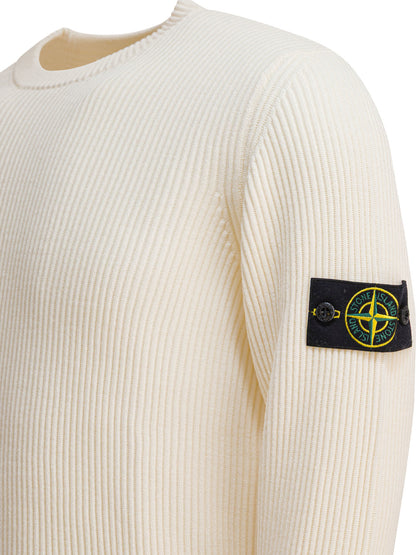 Stone Island RWS wool crew-neck sweater - White