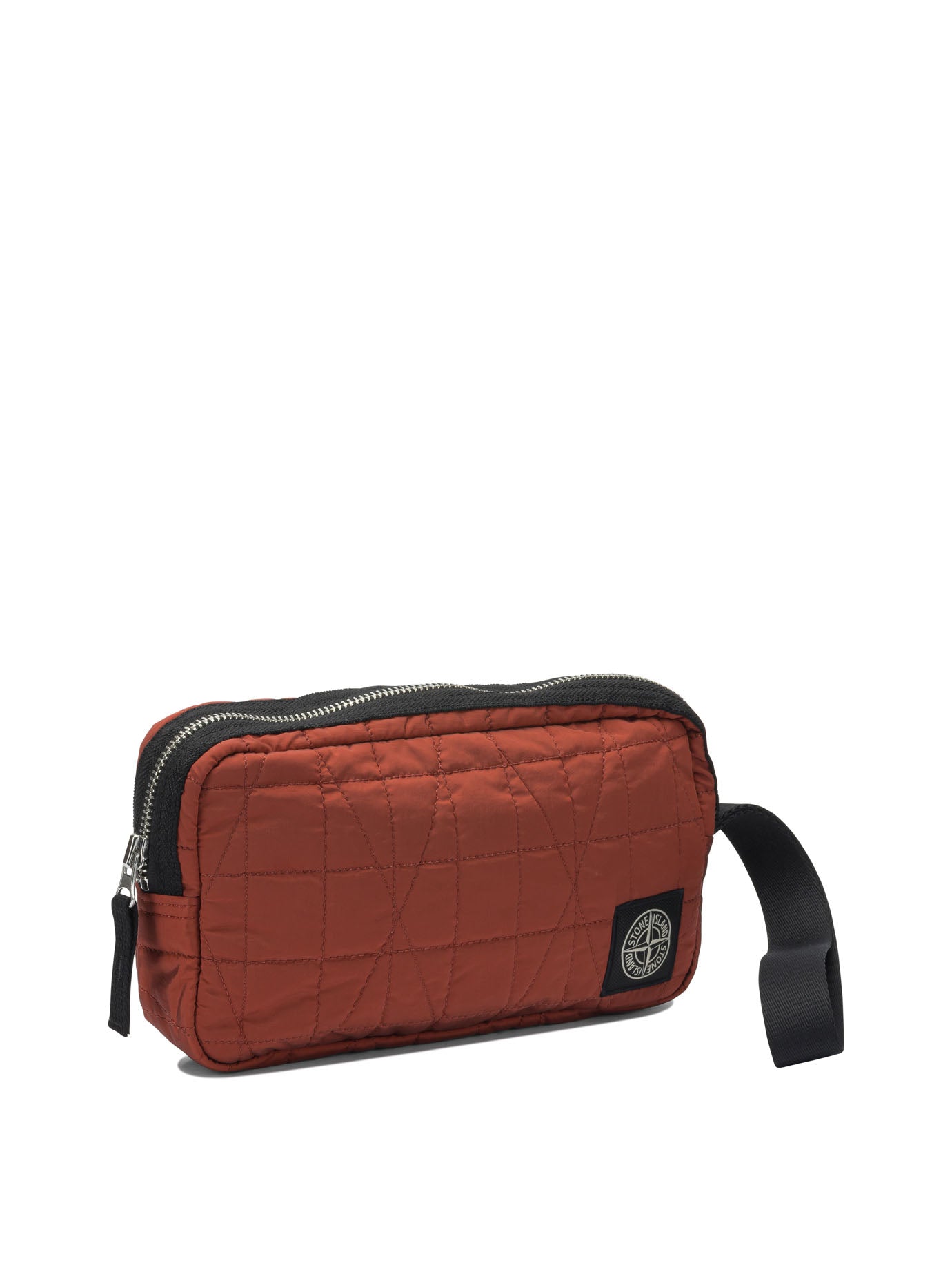Stone Island Quilted Nylon Metal Clutch Bag - Red