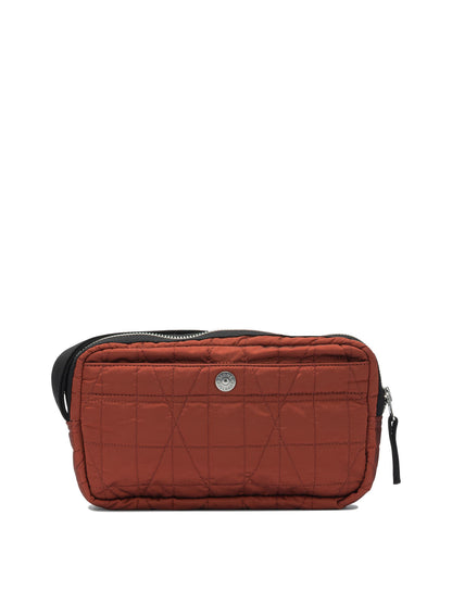 Stone Island Quilted Nylon Metal Clutch Bag - Red