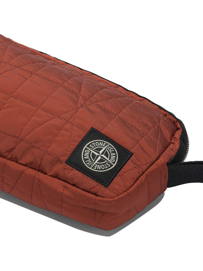 Stone Island Quilted Nylon Metal Clutch Bag - Red