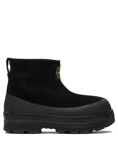 Stone Island Suede ankle boot - Black