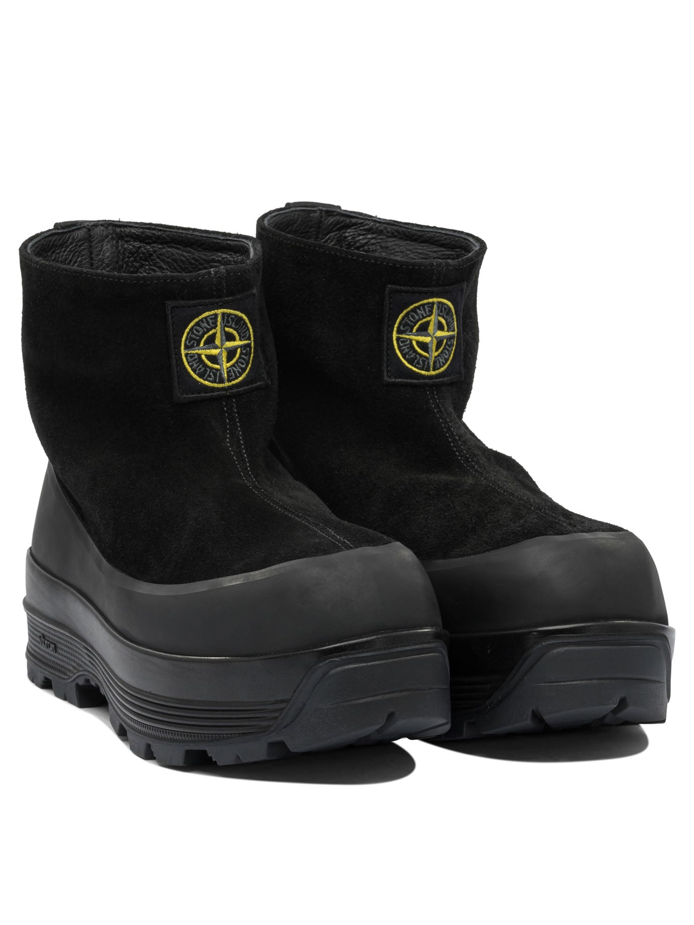 Stone Island Suede ankle boot - Black
