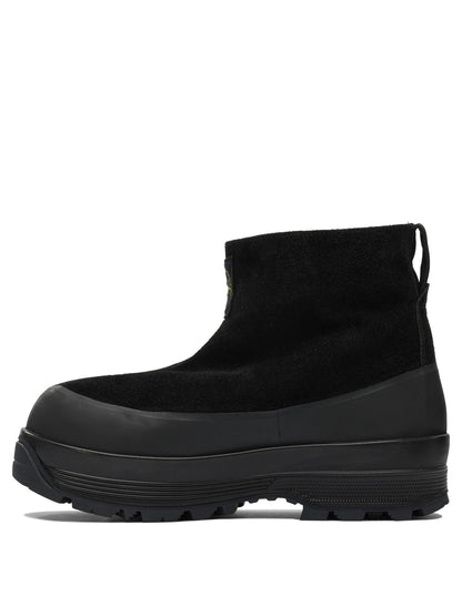 Stone Island Suede ankle boot - Black