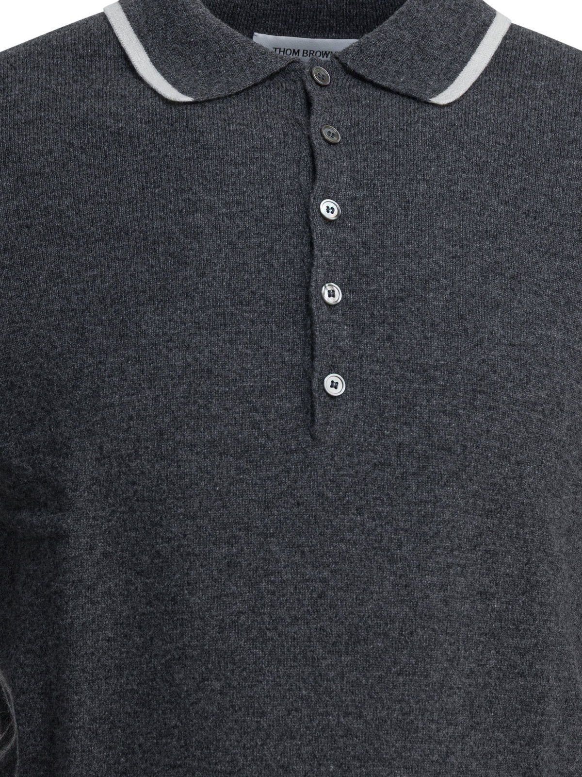Thom Browne "Browne 65" polo shirt - Black