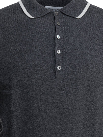 Thom Browne "Browne 65" polo shirt - Black