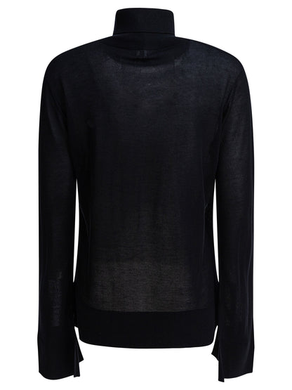 Toteme Cashmere blend turtleneck sweater - Black