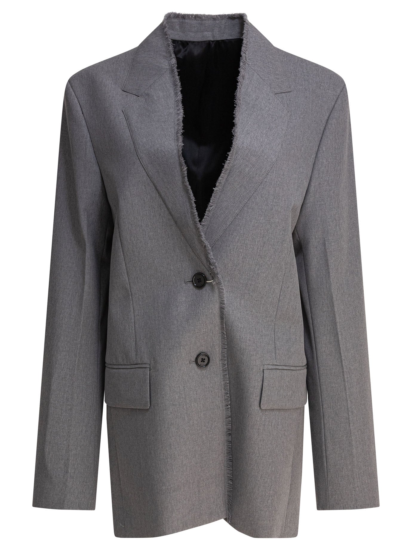 Toteme "Raw Lapel" Blazer - Grey