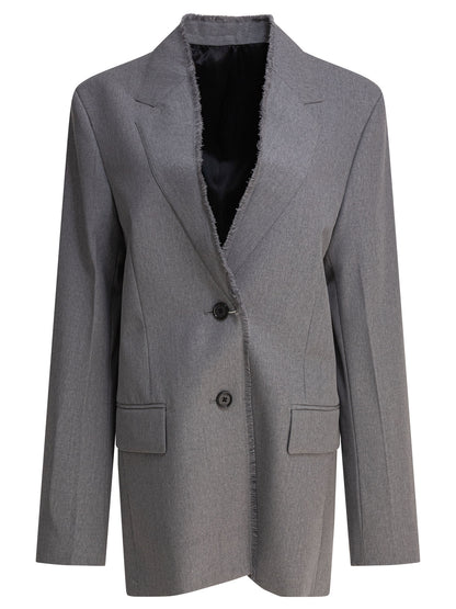 Toteme "Raw Lapel" Blazer - Grey