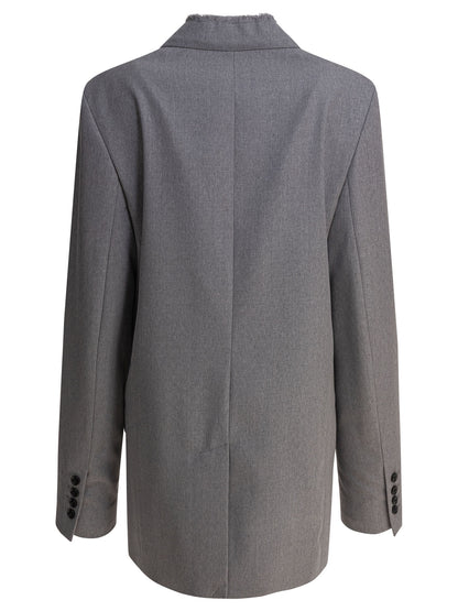 Toteme "Raw Lapel" Blazer - Grey